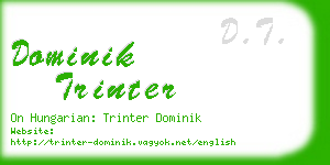 dominik trinter business card